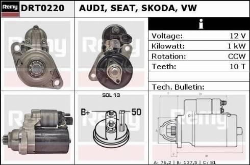 Remy RAS41331 - Starter autospares.lv