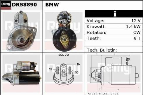 Remy RAS39901 - Starter autospares.lv