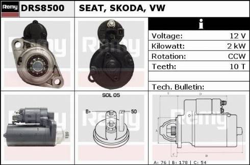 Remy RAS39611 - Starter autospares.lv