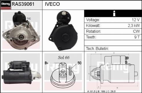 Remy RAS39061 - Starter autospares.lv