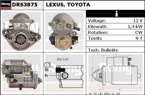 Remy RAS34986 - Starter autospares.lv