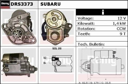 Remy RAS34484 - Starter autospares.lv