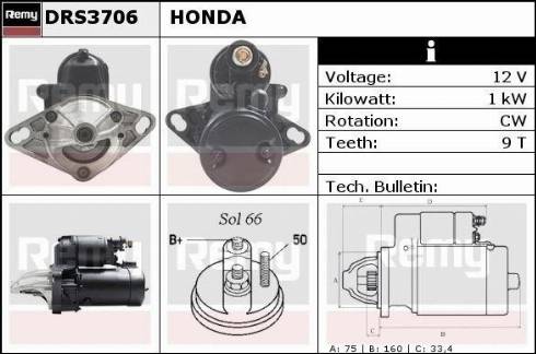 Remy RAS34817 - Starter autospares.lv