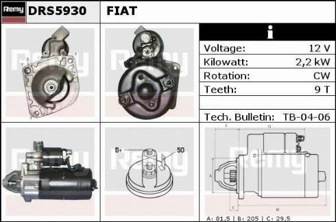 Remy RAS36041 - Starter autospares.lv