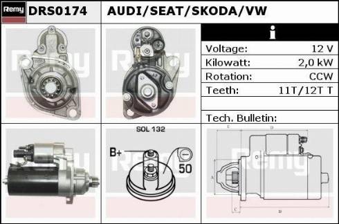 Remy RAS31285 - Starter autospares.lv