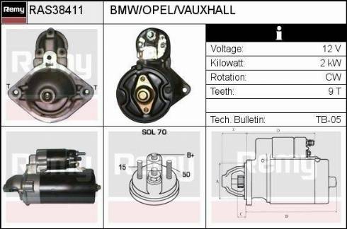 Remy RAS38411 - Starter autospares.lv