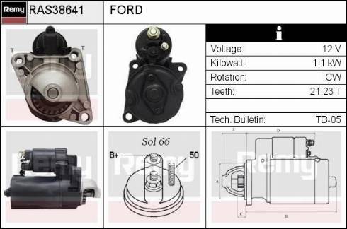 Remy RAS38641 - Starter autospares.lv