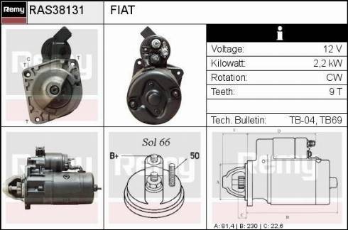 Remy RAS38131 - Starter autospares.lv