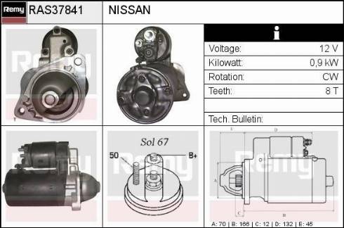 Remy RAS37841 - Starter autospares.lv