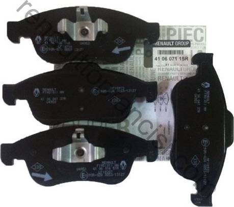 RENAULT 410607115R - Brake Pad Set, disc brake autospares.lv