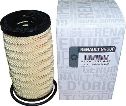 RENAULT 82 00 362 442 - Oil Filter autospares.lv