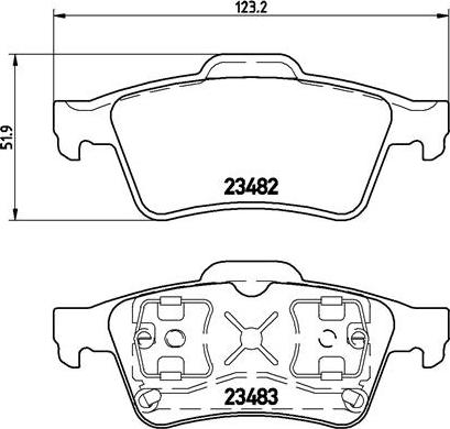 RENAULT 7701207996 - Brake Pad Set, disc brake autospares.lv