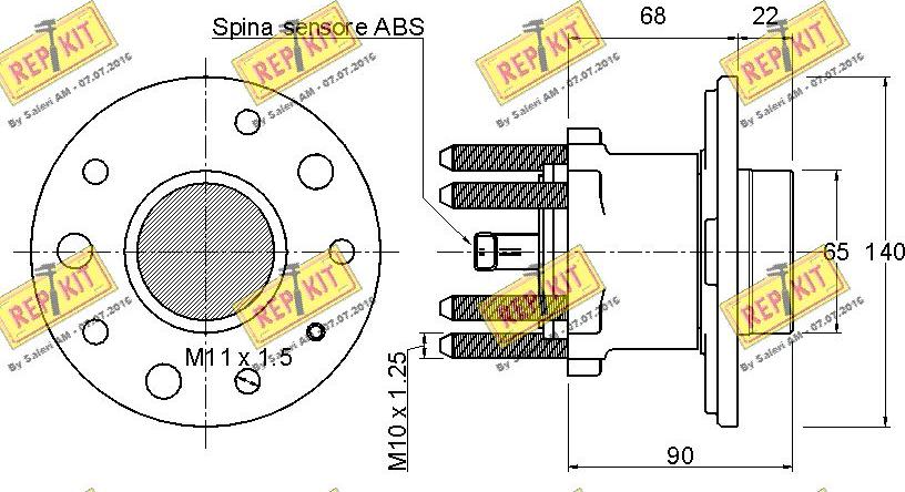 REPKIT RKB2105 - Wheel Hub autospares.lv