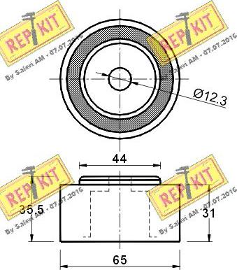 REPKIT RKT1446 - Deflection / Guide Pulley, timing belt autospares.lv