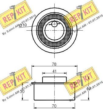 REPKIT RKT1511 - Tensioner Pulley, timing belt autospares.lv