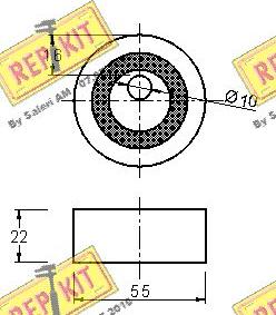 REPKIT RKT1604 - Tensioner Pulley, timing belt autospares.lv