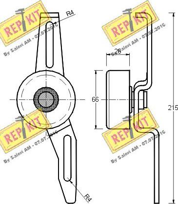 REPKIT RKT1116 - Belt Tensioner, v-ribbed belt autospares.lv