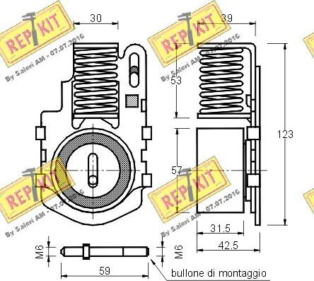 REPKIT RKT1113 - Tensioner Pulley, timing belt autospares.lv