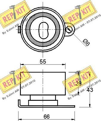 REPKIT RKT1139 - Tensioner Pulley, timing belt autospares.lv