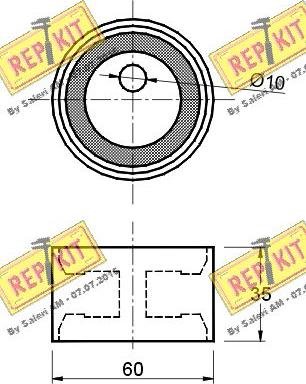 REPKIT RKT1882 - Tensioner Pulley, timing belt autospares.lv