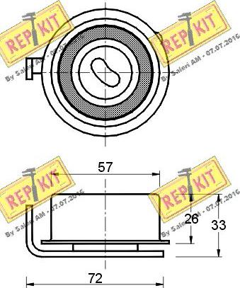 REPKIT RKT1878 - Tensioner Pulley, timing belt autospares.lv