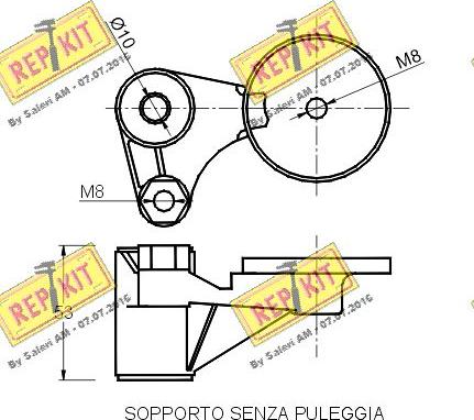 REPKIT RKT1779 - Belt Tensioner, v-ribbed belt autospares.lv