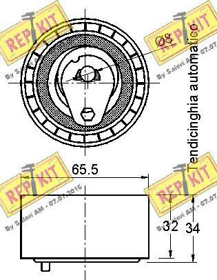 REPKIT RKT3191 - Tensioner Pulley, timing belt autospares.lv