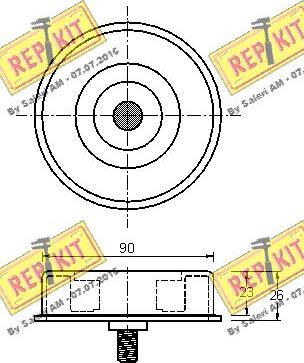 REPKIT RKT3139 - Pulley, v-ribbed belt autospares.lv