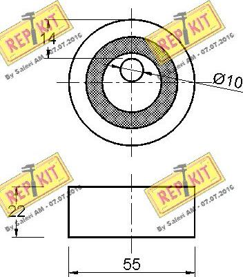 REPKIT RKT3135 - Tensioner Pulley, timing belt autospares.lv