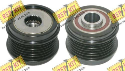 REPKIT RKT3822 - Pulley, alternator, freewheel clutch autospares.lv