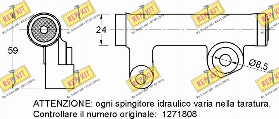 REPKIT RKT3309 - Vibration Damper, timing belt autospares.lv