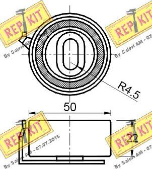 REPKIT RKT2447 - Tensioner Pulley, timing belt autospares.lv