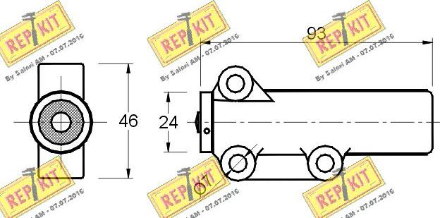 REPKIT RKT2146 - Vibration Damper, timing belt autospares.lv