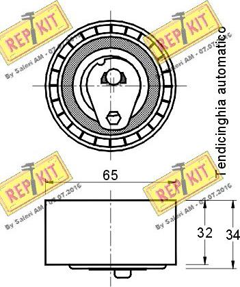 REPKIT RKT2109 - Tensioner Pulley, timing belt autospares.lv