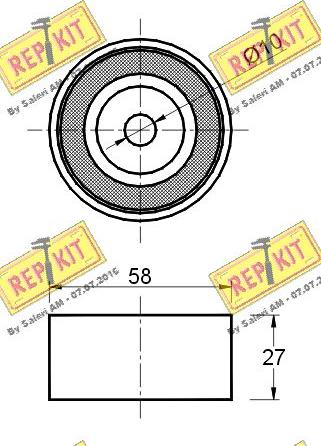 REPKIT RKT2392 - Deflection / Guide Pulley, timing belt autospares.lv