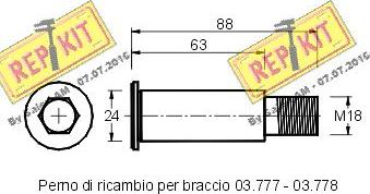 REPKIT RKT2374 - Belt Tensioner, v-ribbed belt autospares.lv