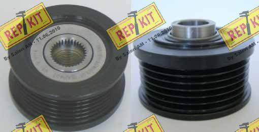 REPKIT RKT2238/C - Pulley, alternator, freewheel clutch autospares.lv