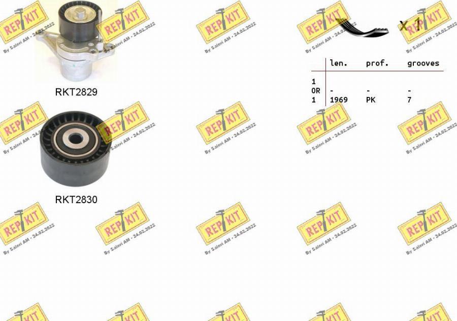 REPKIT RKTA0136 - V-Ribbed Belt Set autospares.lv