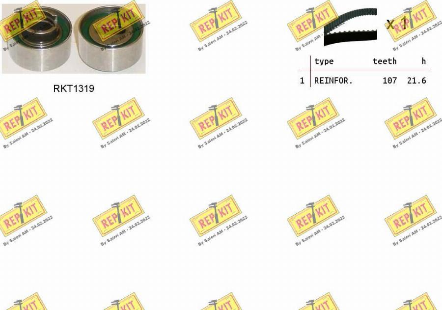 REPKIT RKTK0991 - Timing Belt Set autospares.lv