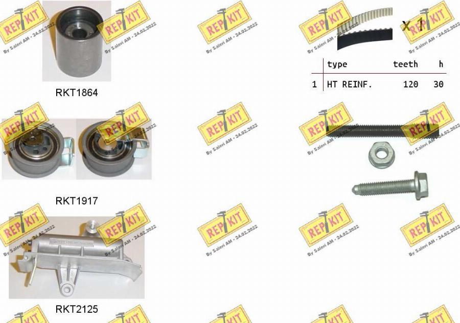 REPKIT RKTK0941 - Timing Belt Set autospares.lv