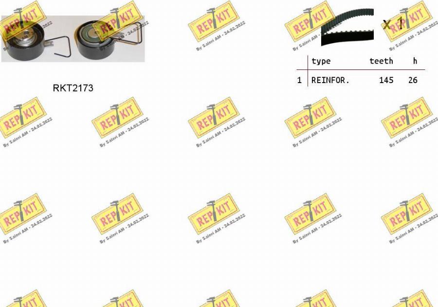 REPKIT RKTK0954 - Timing Belt Set autospares.lv