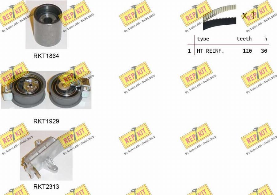 REPKIT RKTK0951C - Timing Belt Set autospares.lv