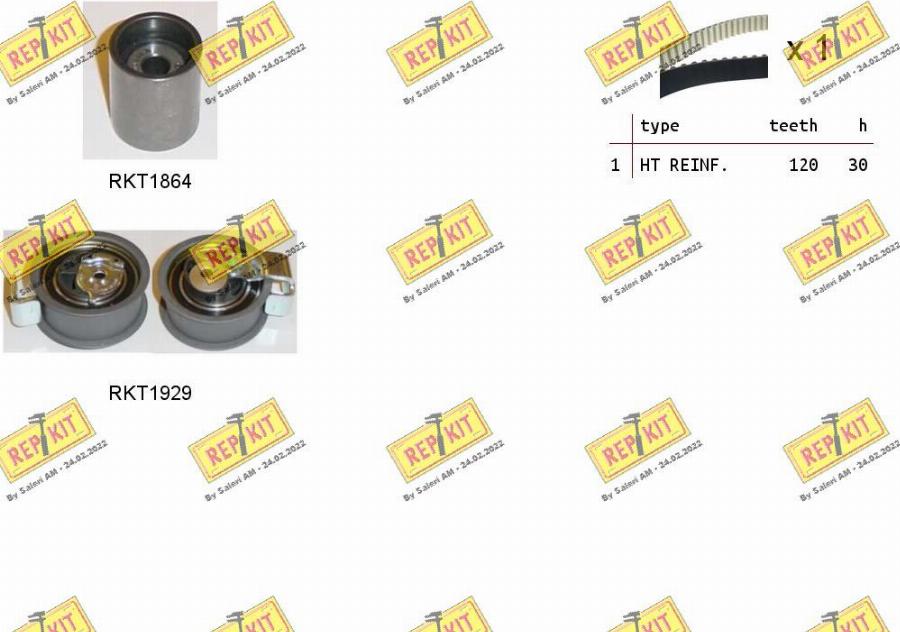 REPKIT RKTK0951 - Timing Belt Set autospares.lv