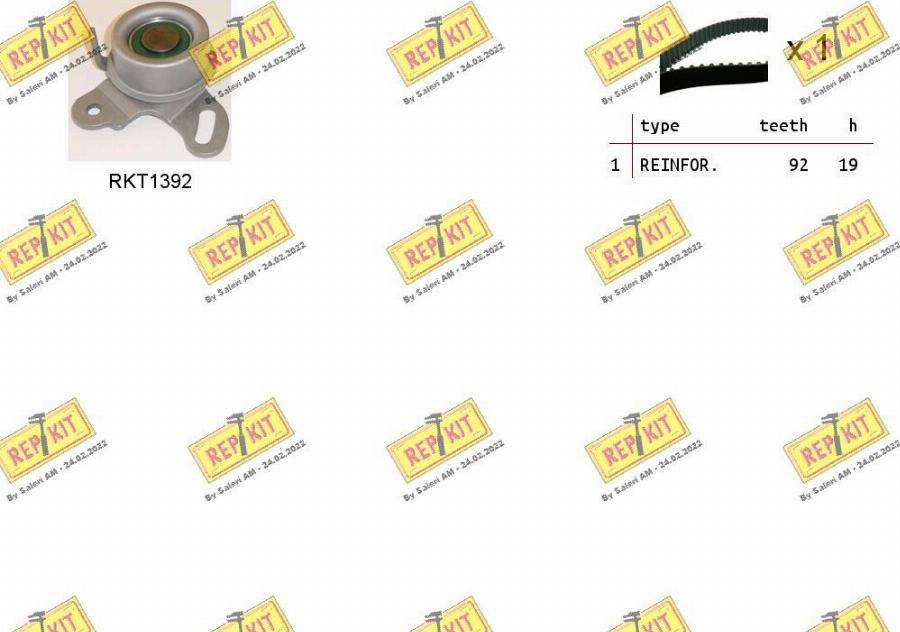 REPKIT RKTK0965 - Timing Belt Set autospares.lv