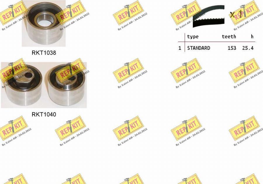 REPKIT RKTK0968 - Timing Belt Set autospares.lv