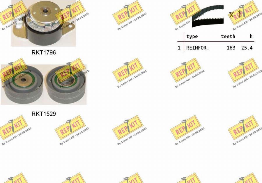 REPKIT RKTK0905 - Timing Belt Set autospares.lv