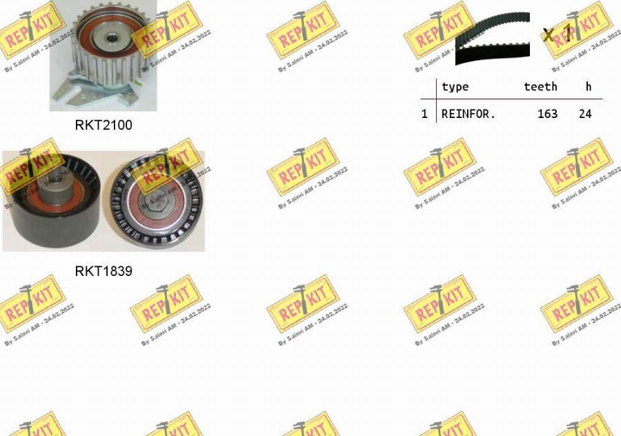 REPKIT RKTK0907 - Timing Belt Set autospares.lv