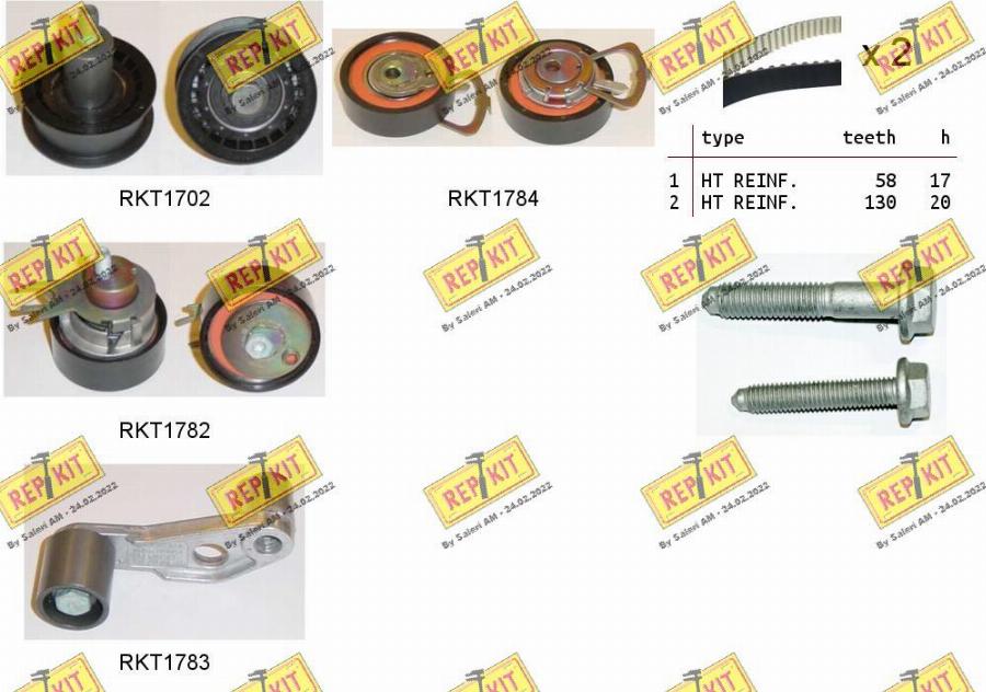 REPKIT RKTK0919 - Timing Belt Set autospares.lv