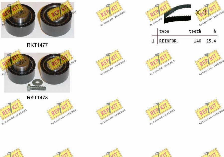 REPKIT RKTK0915 - Timing Belt Set autospares.lv