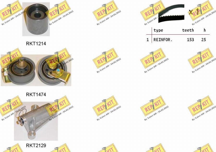 REPKIT RKTK0910C - Timing Belt Set autospares.lv